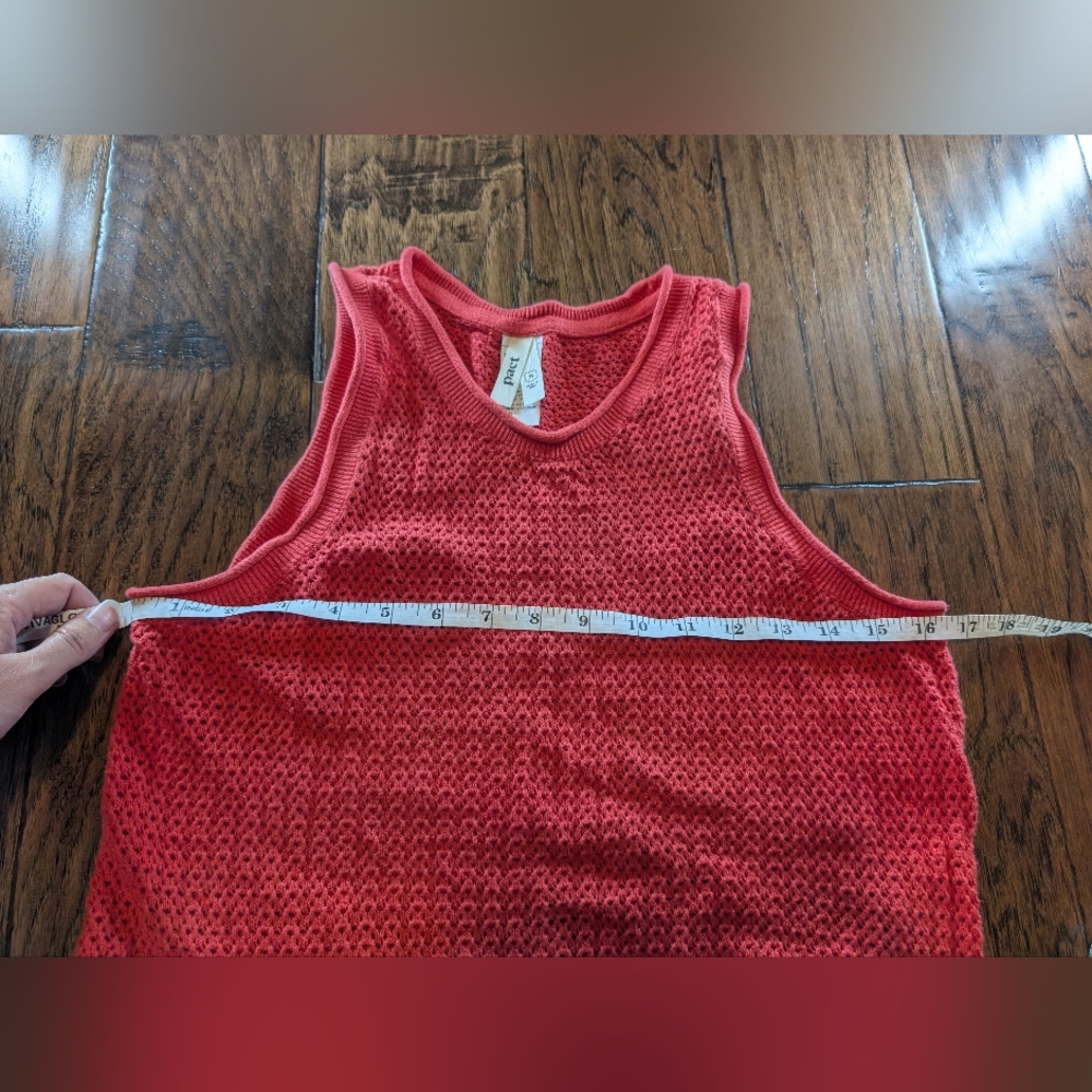 Pact Coral Sleeveless Knit Dress Cover-up - Picture 6 of 7